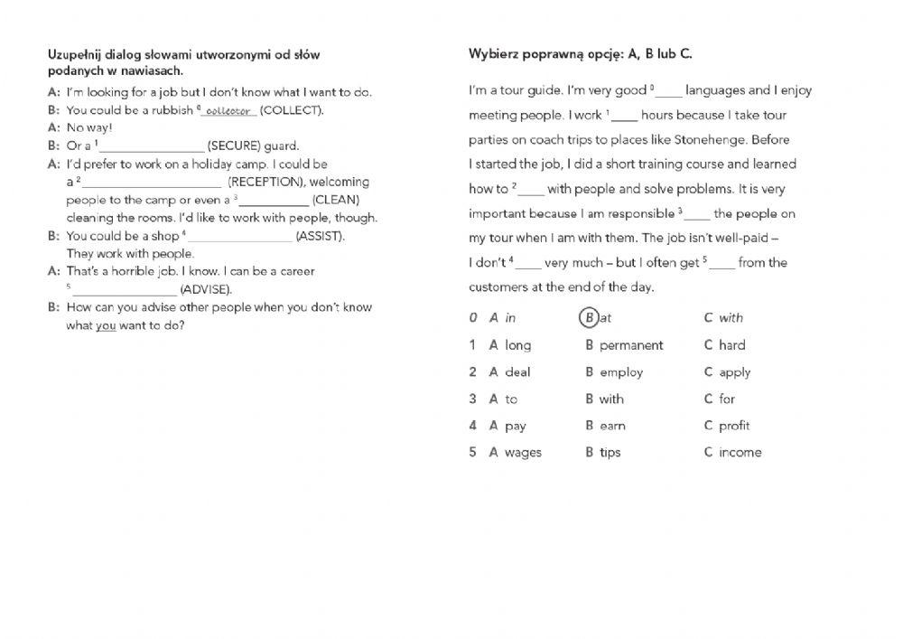 Matura Unit 4 online exercise for | Live Worksheets Mini Matura Unit 4 Sprawdzian