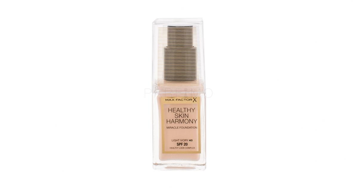 Max Factor Healthy Skin Harmony SPF20 Fondotinta donna 30 ml Tonalità Max Factor Healthy Skin Harmony Podklad 40 Light Ivory