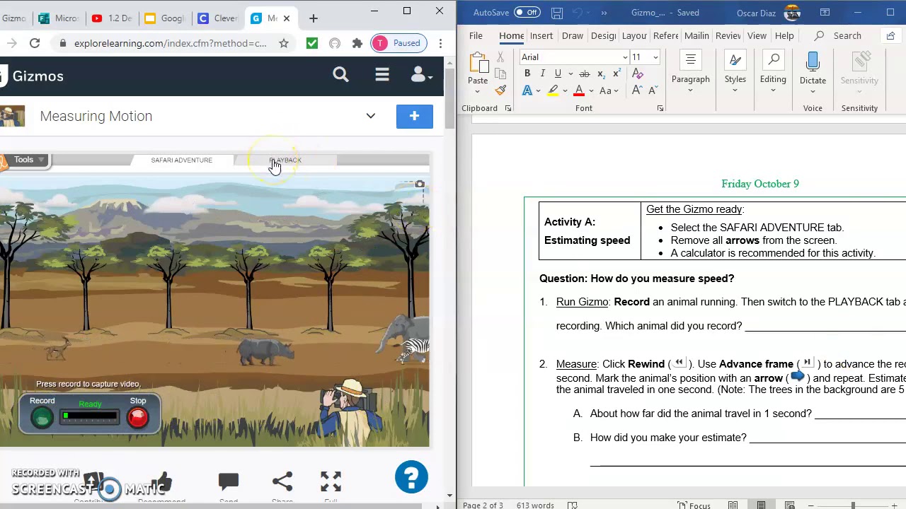 Gizmo Measuring Motion Answer Key Pdf