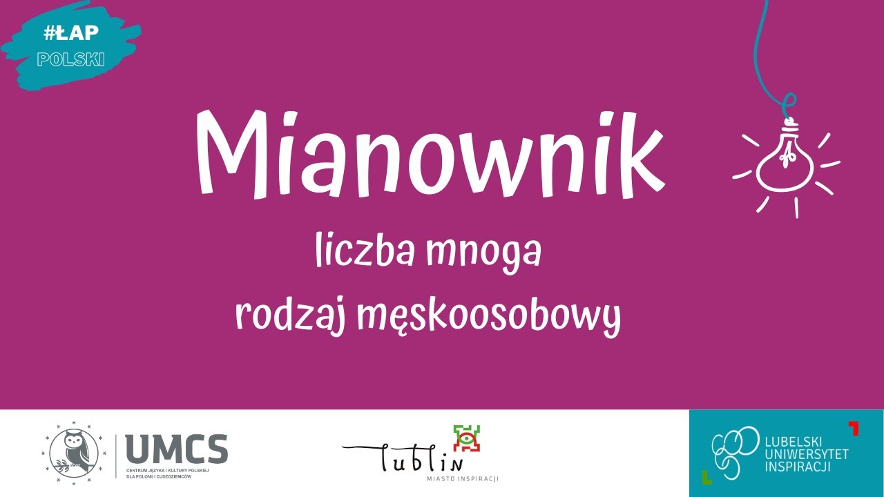 Mianownik - liczba mnoga, rodzaj męskoosobowy - YouTube Liczba Mnoga Rodzaj Mesko I Niemeskoosobowy