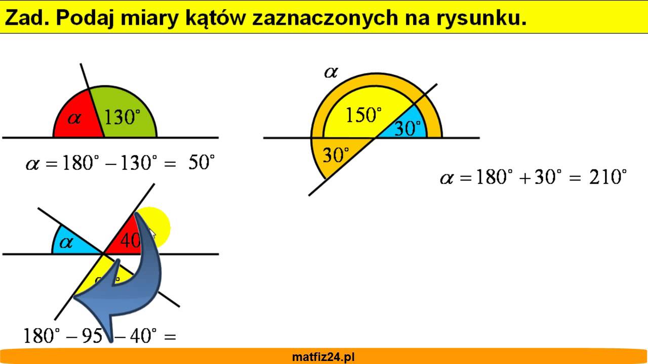 Zmierz Narysowane Kąty I Zapisz Ich Miary