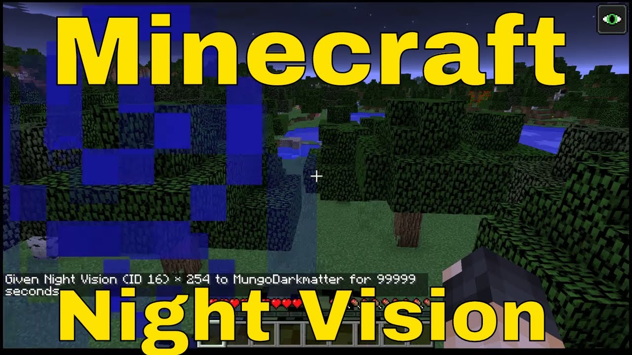 Minecraft Give Night Vision Command