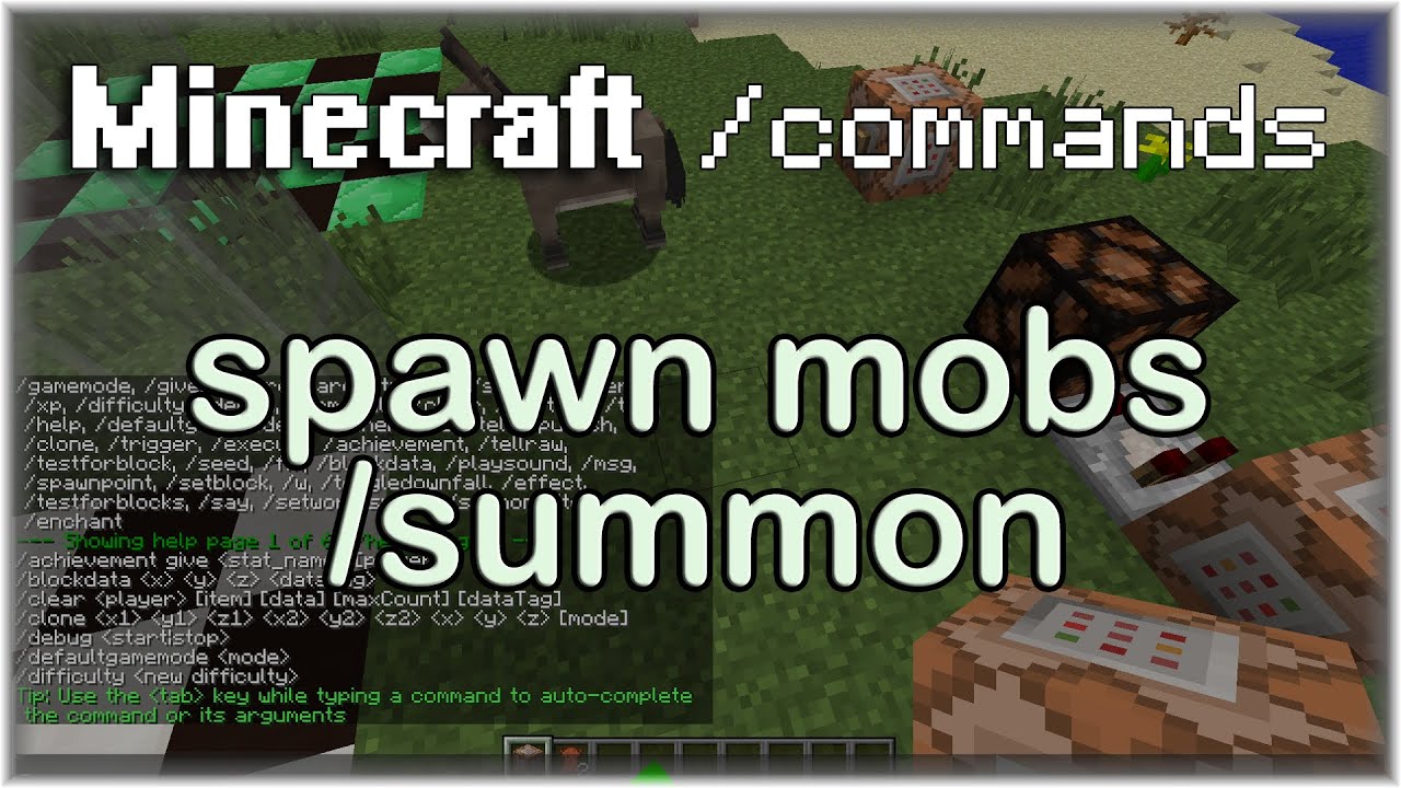 Minecraft Commands: /summon Tutorial - YouTube How To Summon Cat In Minecraft