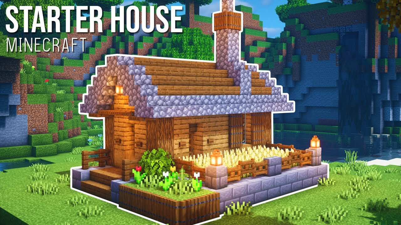 Minecraft : How to Build a Small Starter House - YouTube How To Build A Starter House In Minecraft