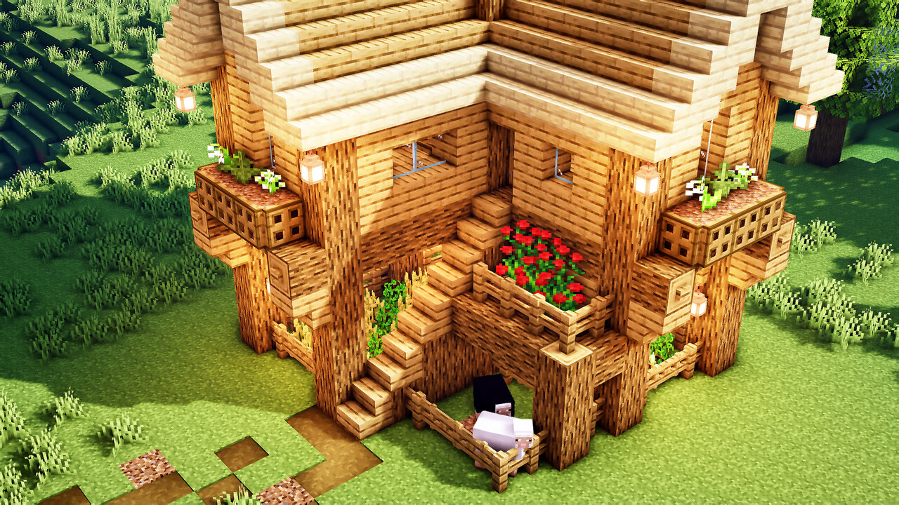 How To Build A Starter House In Minecraft
