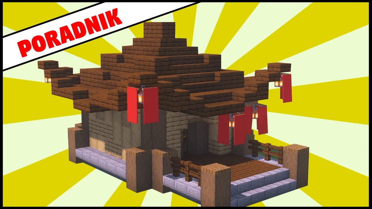 Minecraft - Startowy Domek W Stylu Japońskim - Minecraft Builders Dom Japonski W Manikraft 1 20