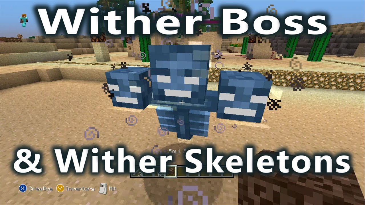 Minecraft - Title Update 19 - Wither Skeletons and How to Spawn the How To Summon Wither Skeleton