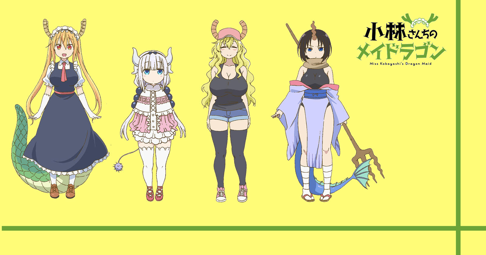 Miss Kobayashi's Dragon Maid All Dragons by Freshman91 on DeviantArt Miss Kobayashi Dragon Maid Characters