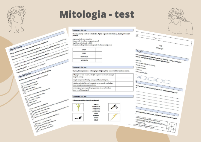 Mitologia - test z mitologii • Złoty nauczyciel Test Z Mitologii Klasa 5 Pdf