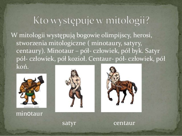 Mitologiczne krainy Pol Czlowiek Pol Kon Mitologia
