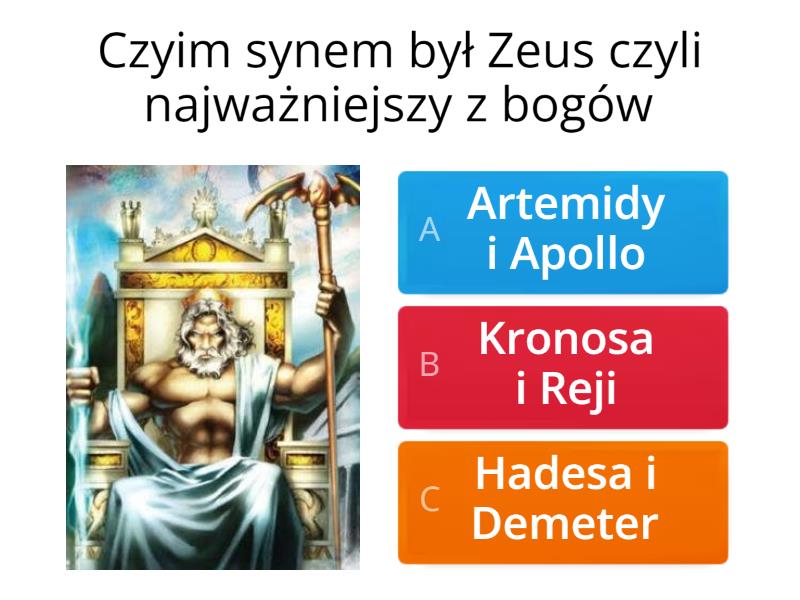Mity Greckie KLASA 5 :) - Quiz Mity Greckie Klasa 5 Sprawdzian