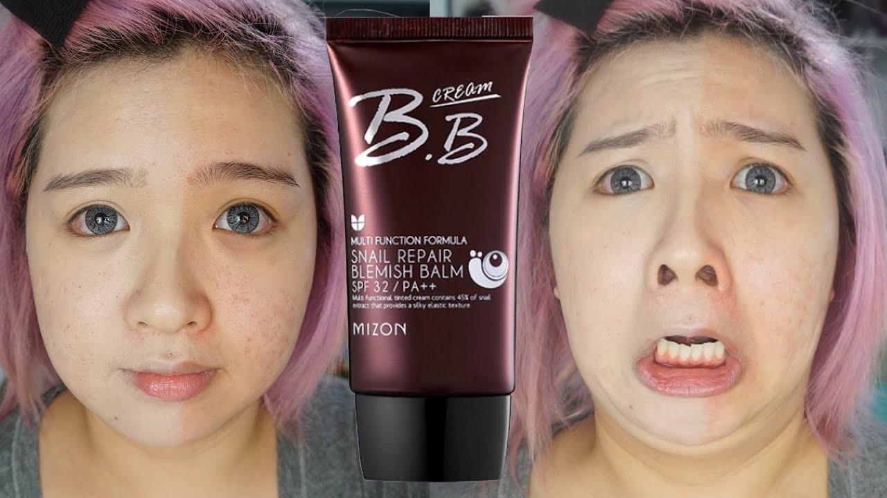Mizon Snail Repair BB Cream First Impression Video (lol mega fail Mizon Snail Bb Cream Swatch