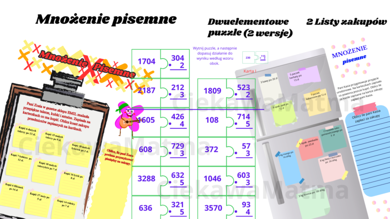 Mnożenie Pisemne Klasa 5 Karty Pracy