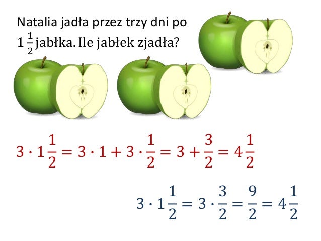 Mnożenie Ułamków Przez Liczbę Naturalną