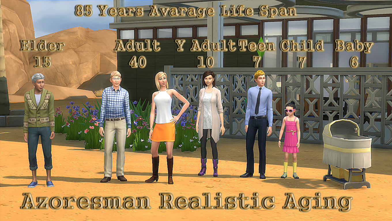 Mod The Sims - Realistic Life Span 85 Sims 4 Realistic Age Mod