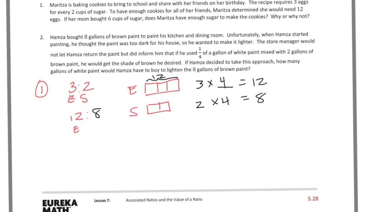 Module 6 Answer Key Math Eureka Math Lesson 7 Homework 2 2 Answer Key