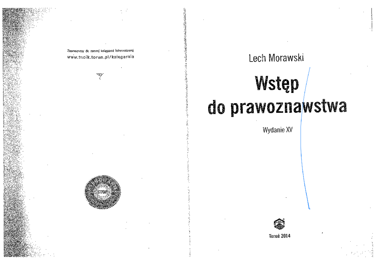Wstęp Do Prawoznawstwa Pdf Morawski