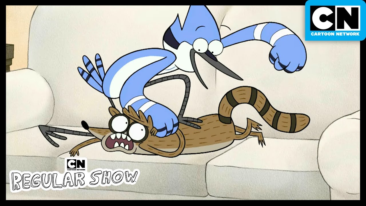Mordecai And Rigby Fight... | The Regular Show | Season 1 | Cartoon Gry Cartoon Network Mordechaj I Rigby