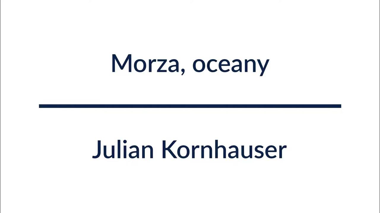 Julian Kornhauser Wiersz O Zabiciu Doktora Kahane