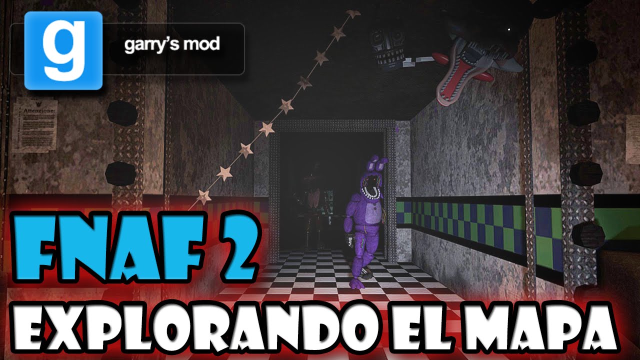 Mostrando el Mapa de Five Nights at Freddy's 2 en Garry's Mod! (FNAF 2 Mapa Fnaf Do Garrys Mod