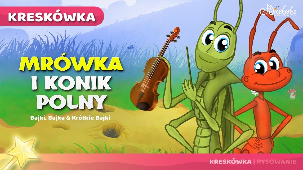 Mrówka i Konik Polny | Bajki po Polsku | Bajka i opowiadania na Chcecie Bajki Oto Bajka Konkurs