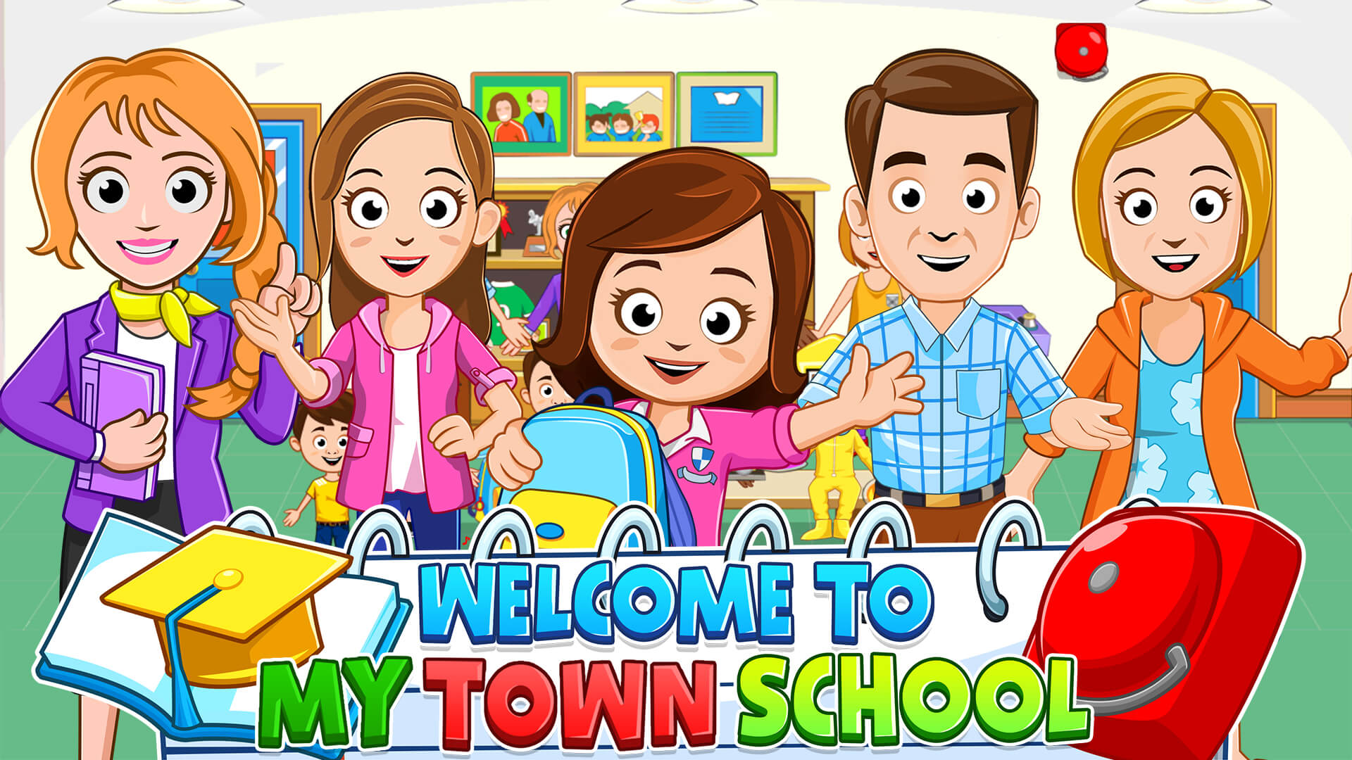 My Town : School - My Town Games Piosenka There S A School In My Town