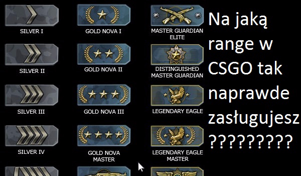 Na Jaka Range W Cs Go Zaslugujesz
