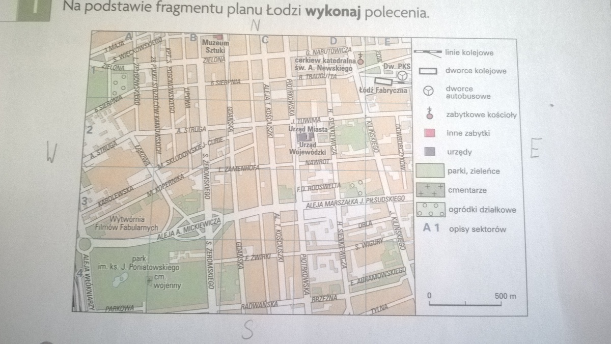 Na podstawie fragmentu planu Łodzi wykonaj polecenia. A. Przy jakich Na Podstawie Planu Zakopanego Wykonaj Polecenia