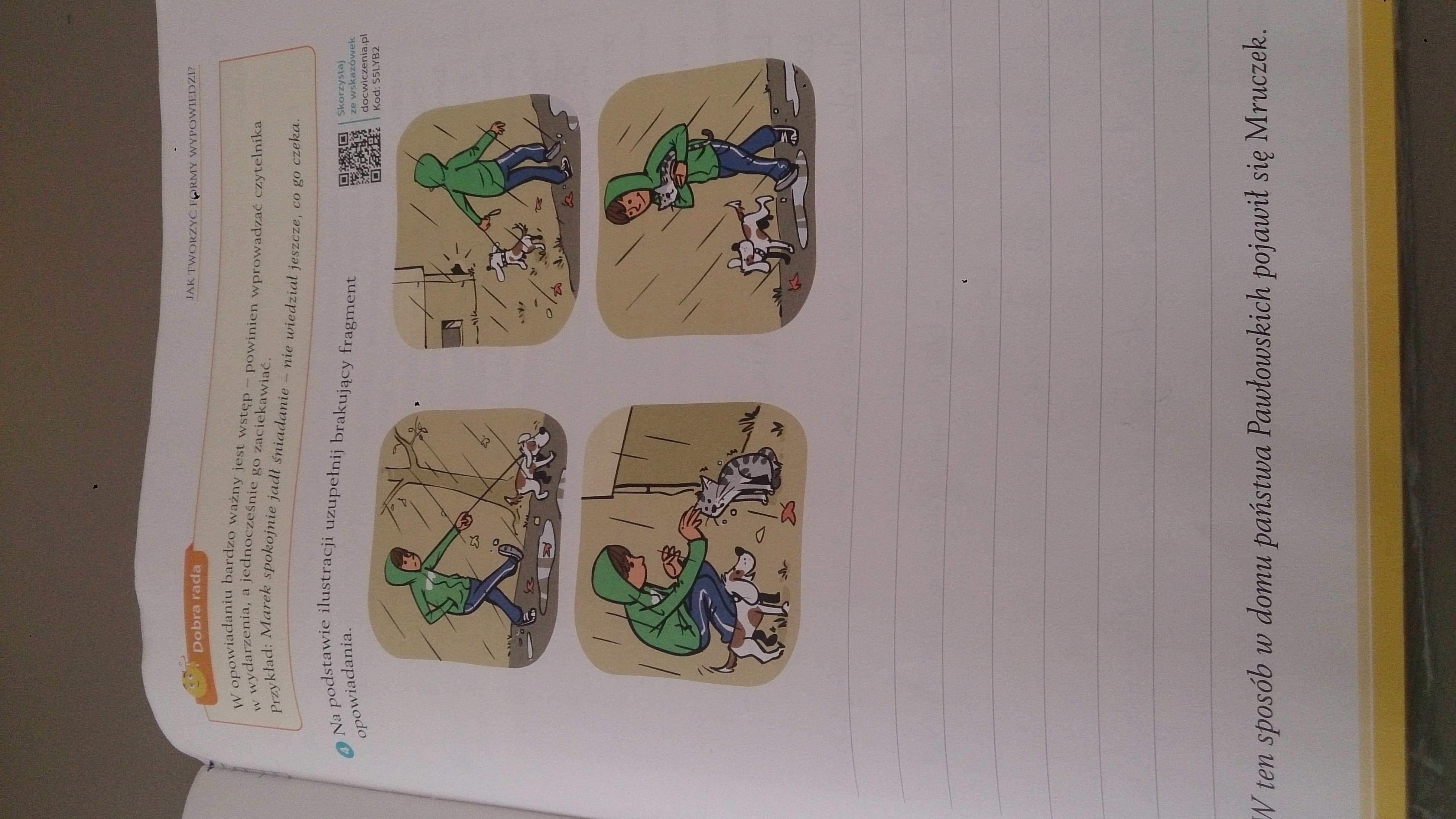 Na Podstawie Ilustracji Uzupelnij Brakujace Fragmenty Opowiadania