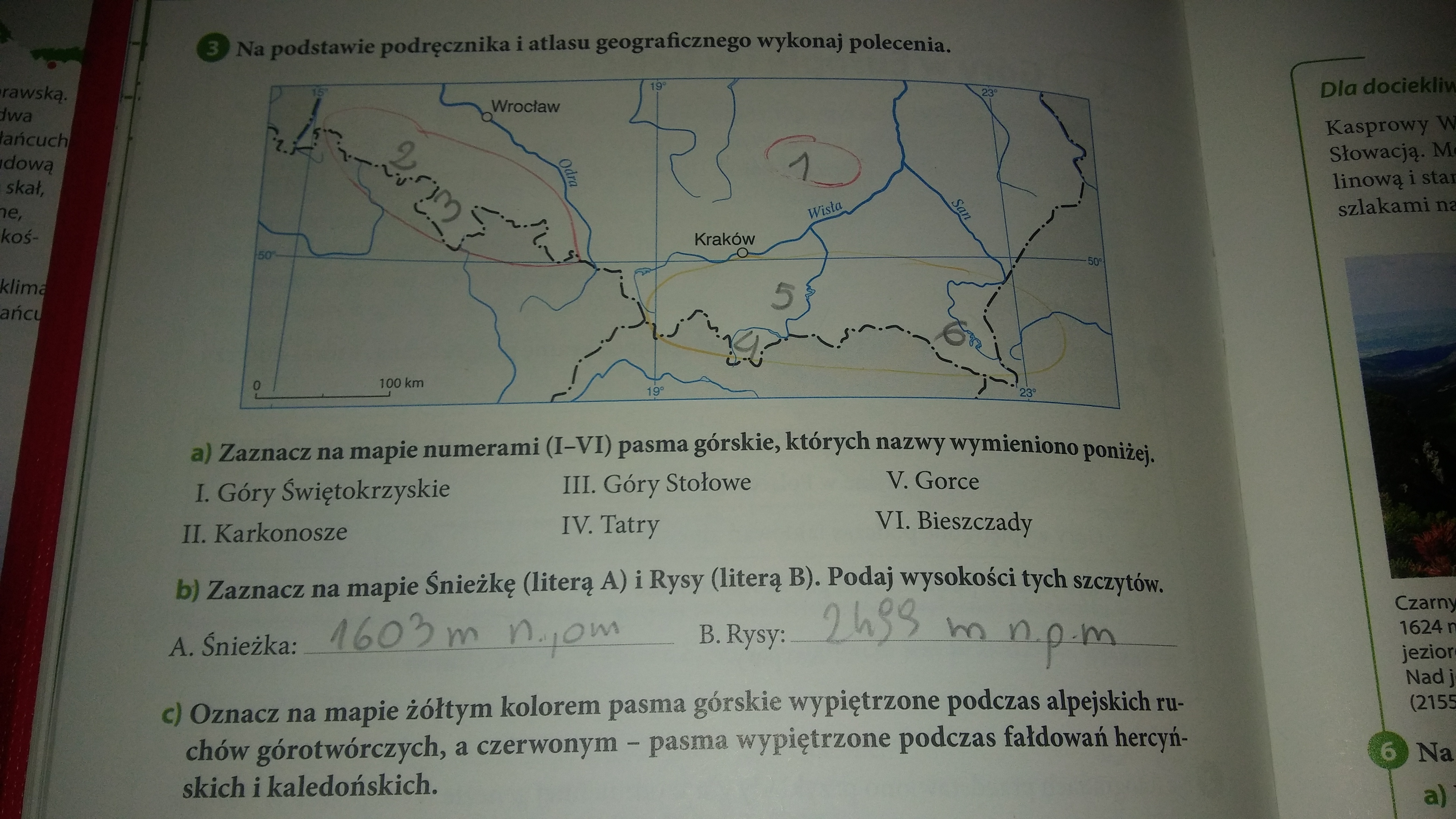 Na podstawie podręcznika i atlasu geograficznego wykonaj polecenia Wykonaj Zadania Na Podstawie Map Zamieszczonych W Podreczniku Na Stronach 41 I 42