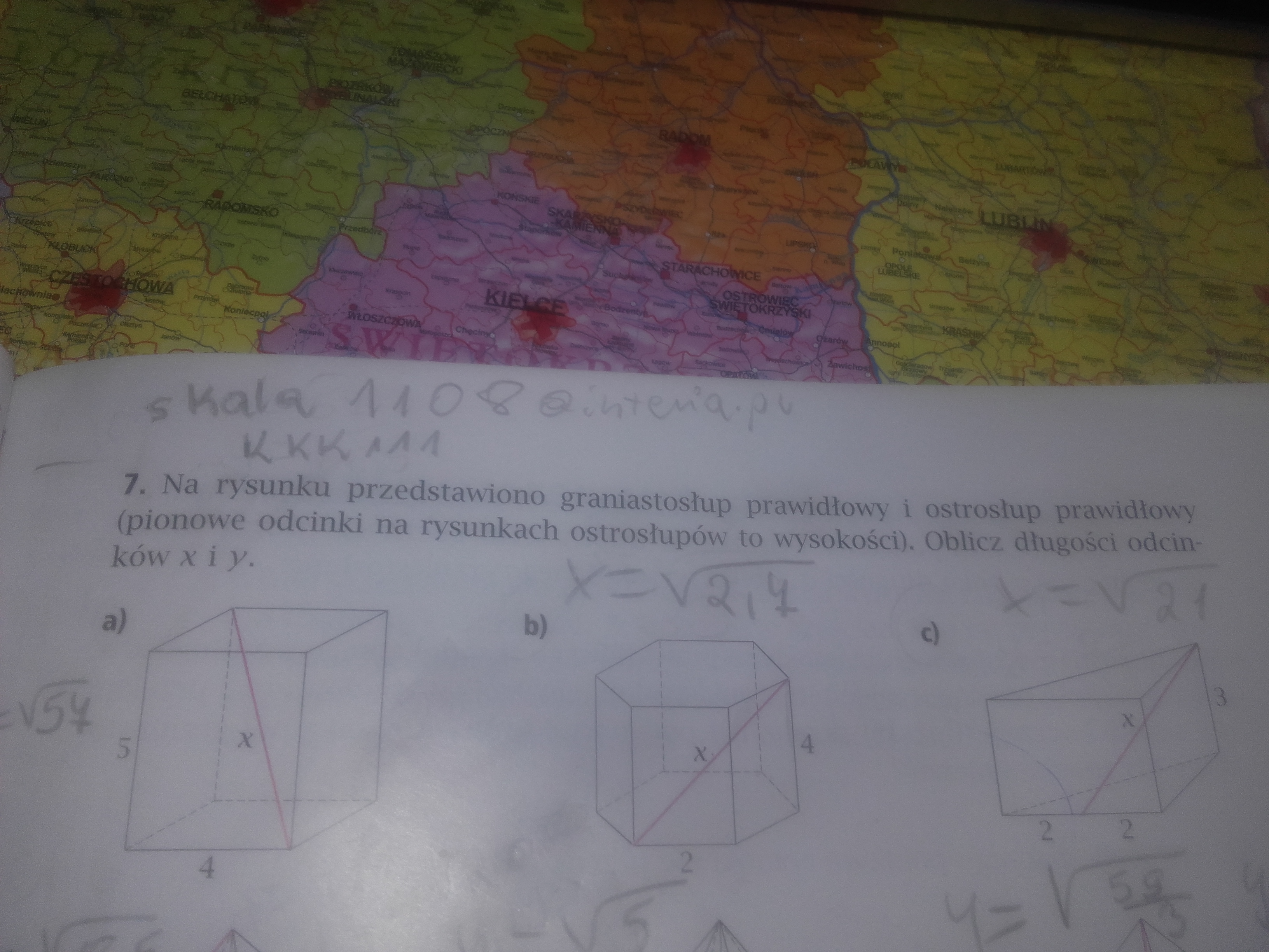 Na Rysunku Przedstawiono Ostroslup I Graniastoslup Prosty