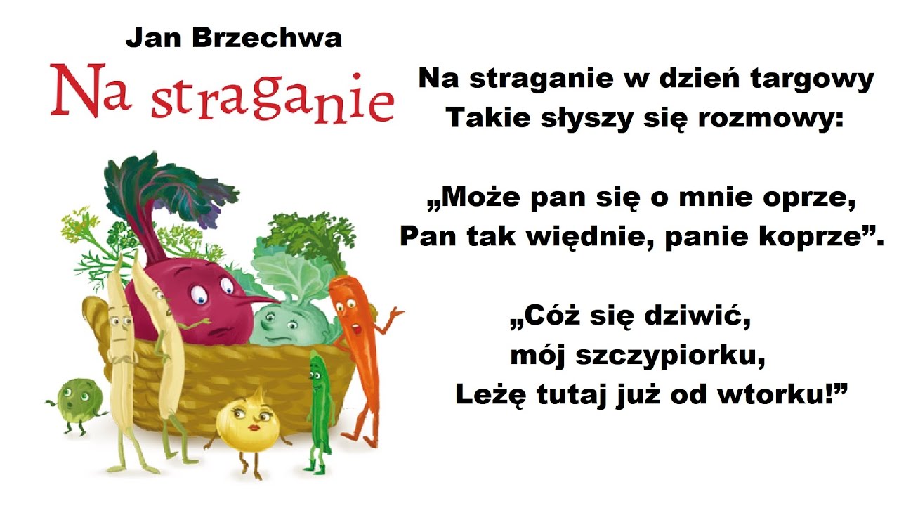 Na Straganie Jan Brzechwa Wiersz