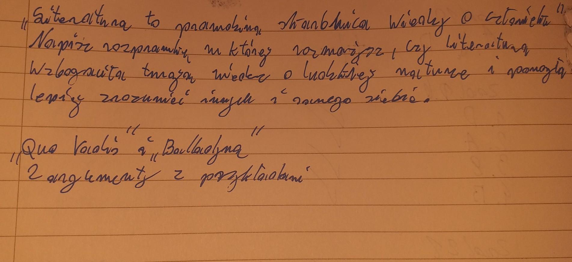 NA SZYBKO, PROSZEEEE"Literatura to prawdziwa skarbnica wiedzy o Literatura To Prawdziwa Skarbnica Wiedzy O Człowieku