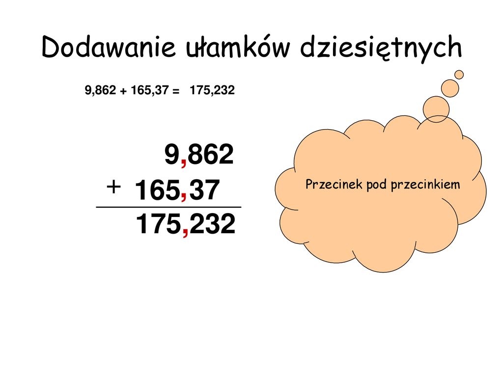 Dodawanie Ułamków Dziesiętnych Klasa 4 Konspekt