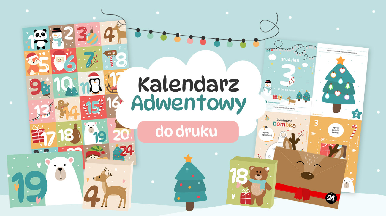 Nagi kalendarz adwentiwy Kalendarz Adwentowy Dla Swinki Morskiej