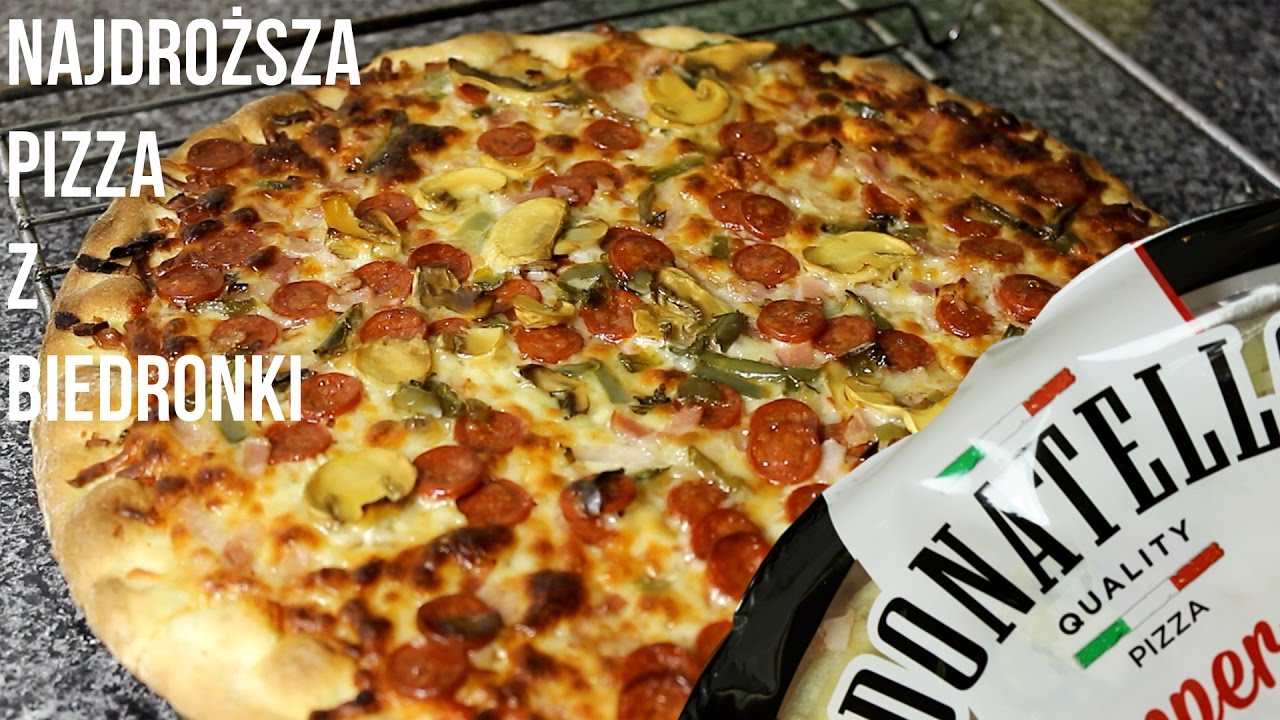 NAJDROŻSZA PIZZA Z MOJEJ BIEDRONKI | Testy jedzenia z marketów #9 - YouTube Pizza Na Spodzie Z Biedronki