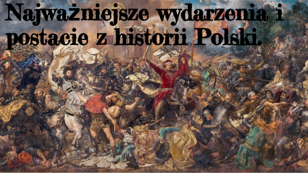 Najważniejsze wydarzenia z historii Polski Uporzadkuj Chronologicznie Podane Wydarzenia Z Historii Polski