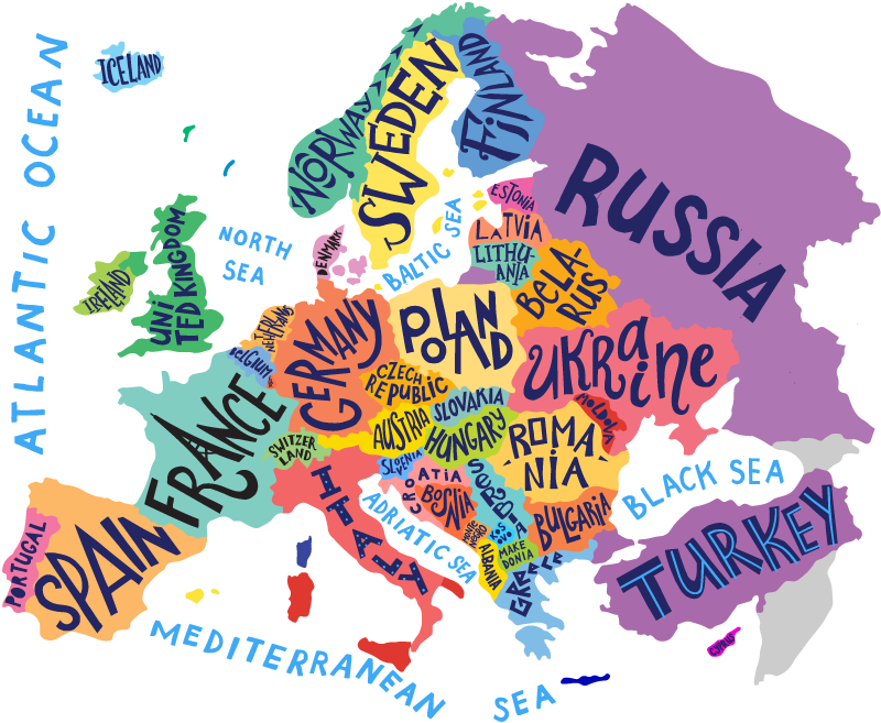 Naklejka na ścianę dla dzieci kraje świata - TenStickers Rozpoznaj Kraje O Ktorych Mowia Dzieci