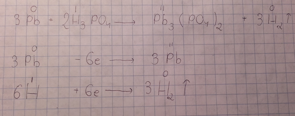 napisz bilans elektronowy tej reakcji: Pb + H3PO4 --> Pb3(PO4)2 + H2 a Pb H3po4 H2 Pb3 Po4 2