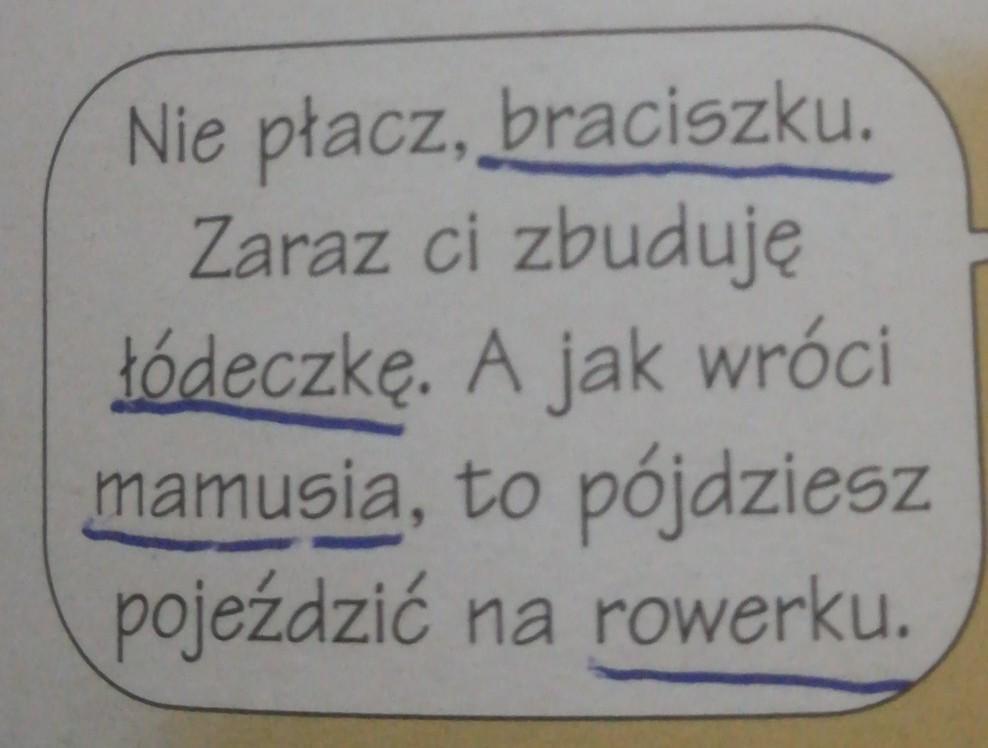 Napisz dalszy ciąg opowiadania, zastosuj zdrobnienia z zadania Napisz Dalszy Ciąg Opowiadania Zastosuj Zdrobnienia