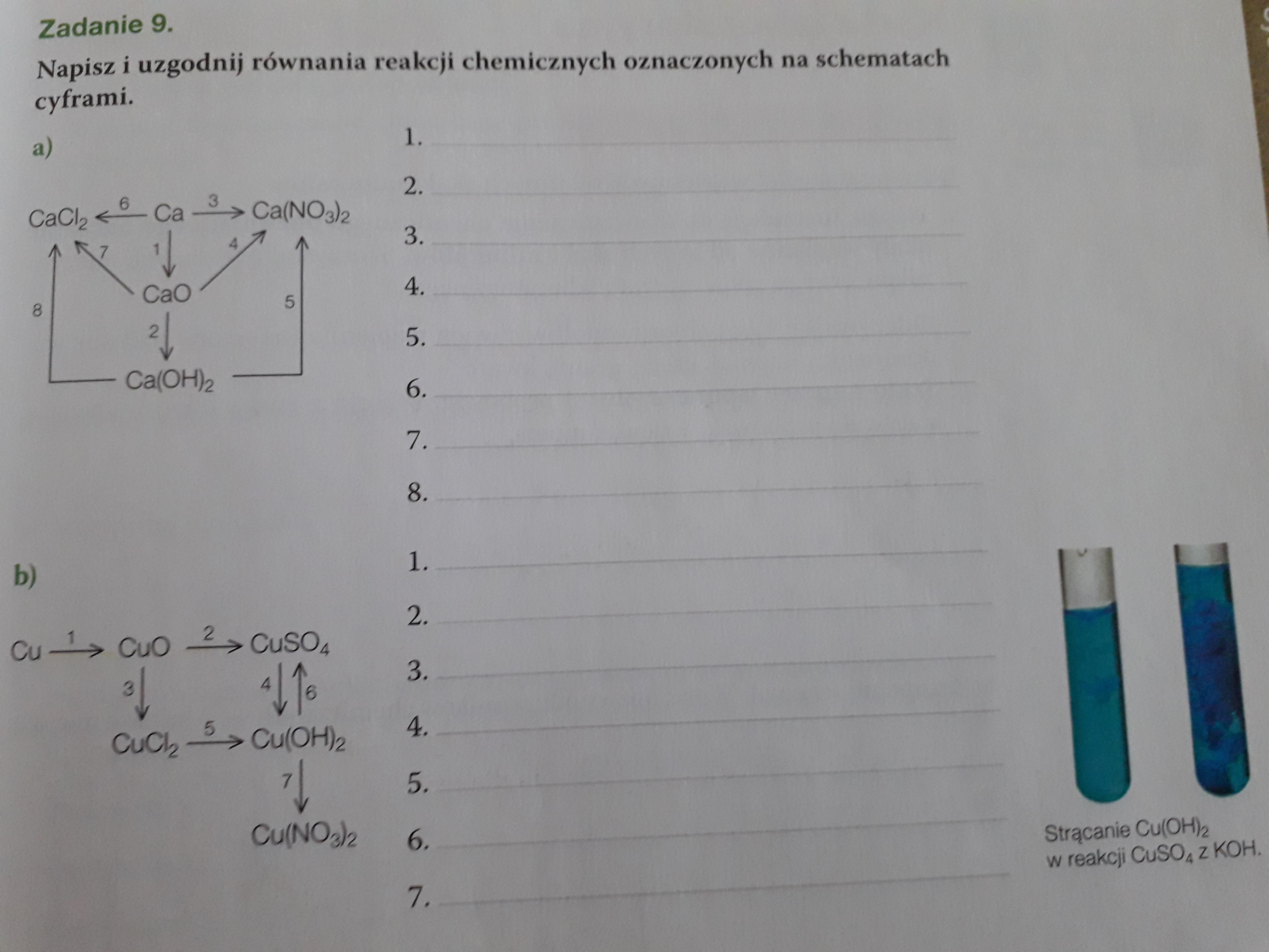 Napisz i uzgodnij równania reakcji chemicznych oznaczonych na Napisz I Uzgodnij Rownania Reakcji Chemicznych
