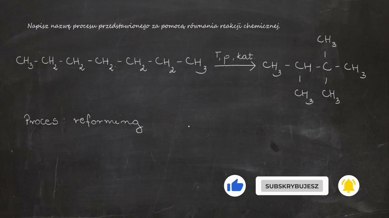Wskaż Nazwę Procesu Przedstawionego Za Pomocą Równania Reakcji Chemicznej