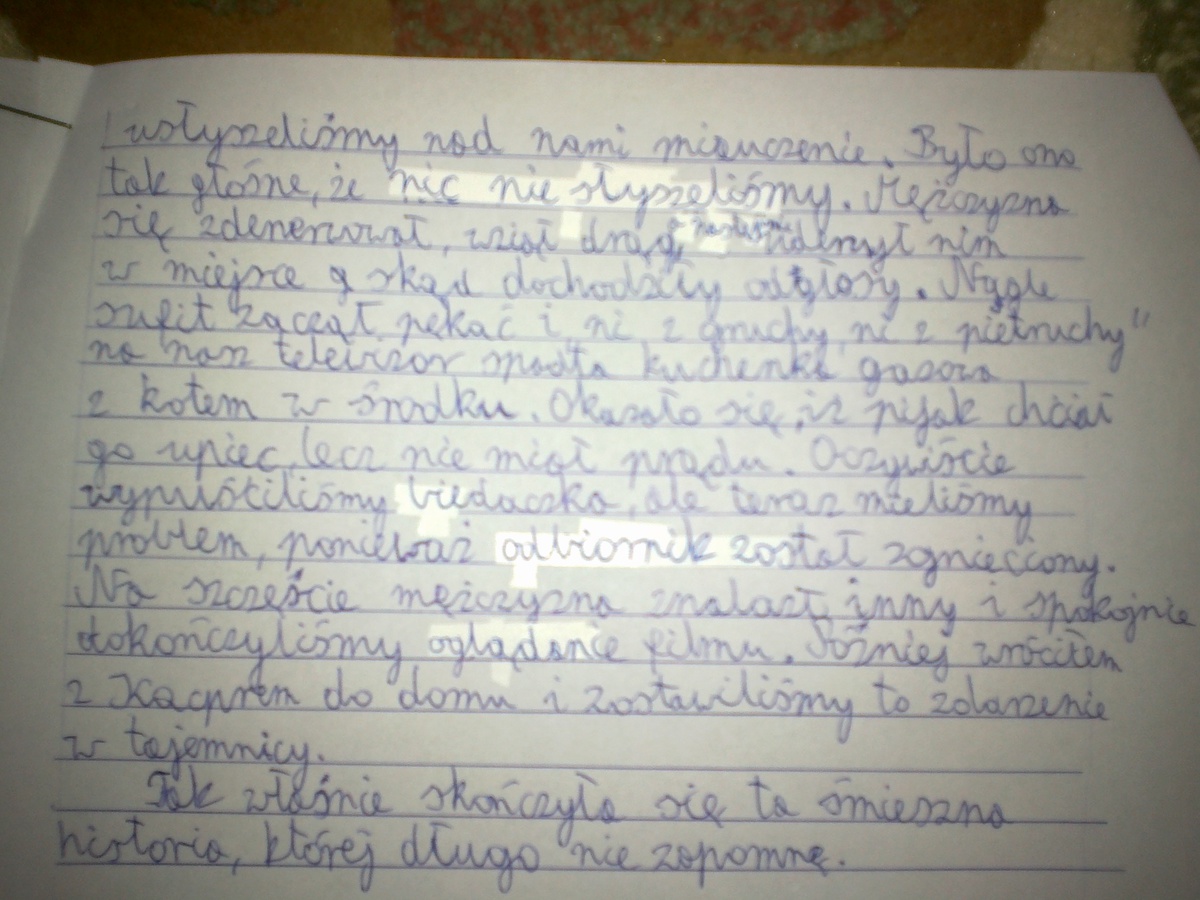 Napisz opowiadanie z elementami opisu. Temat dowolny. 62 p. NA Napisz Opowiadanie Z Dialogiem I Elementami Opisu