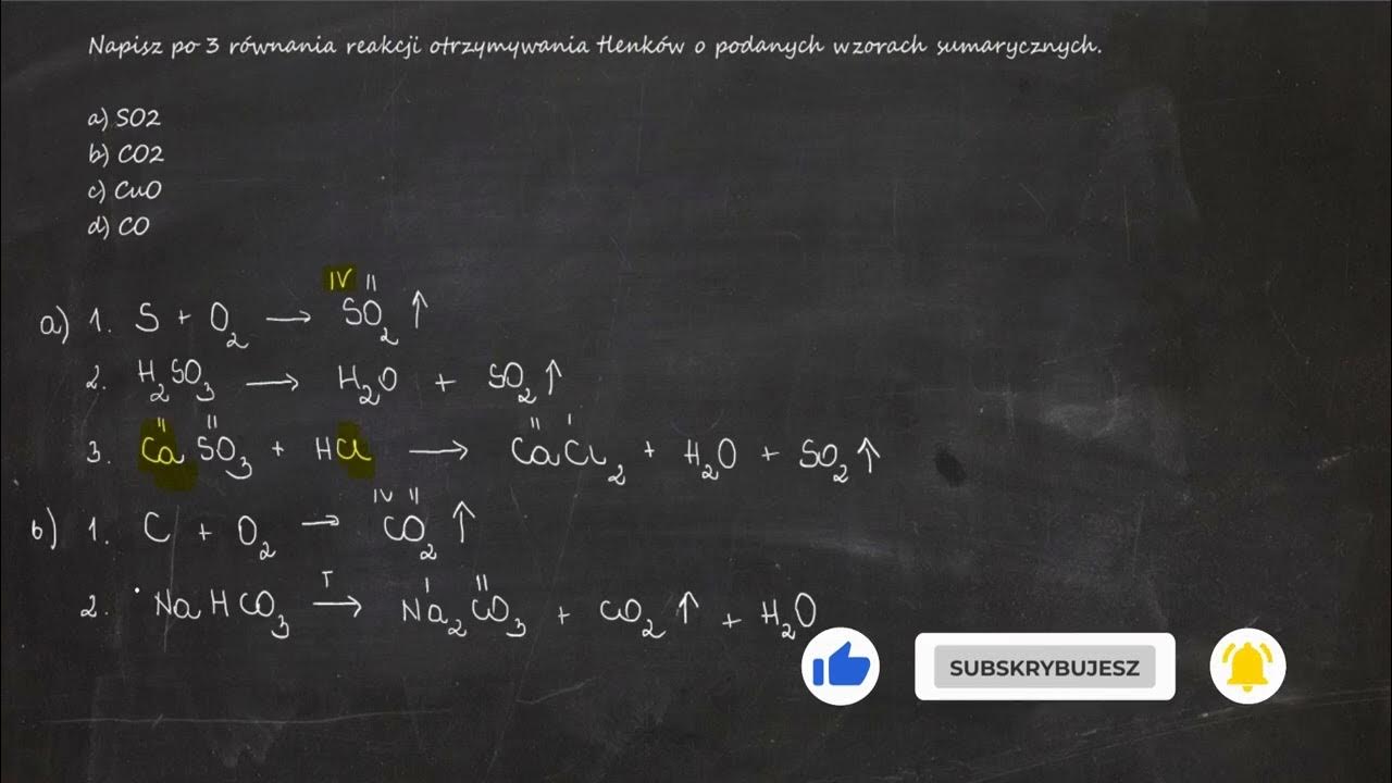 Reakcja Otrzymywania Kwasu Siarkowego 6