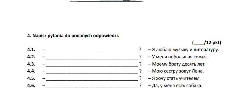 . Napisz pytania do podanych odpowiedzi - Brainly.pl Napisz Pytania I Krótkie Odpowiedzi Do Zdań Z ćwiczenia 3