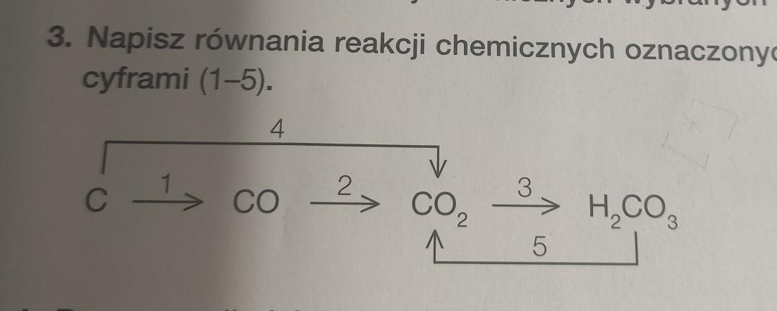 Napisz równania reakcji chemicznych oznaczonych na schemacie cyframi (1 Napisz Równania Reakcji Chemicznych Oznaczonych Na Schemacie Cyframi 1 5