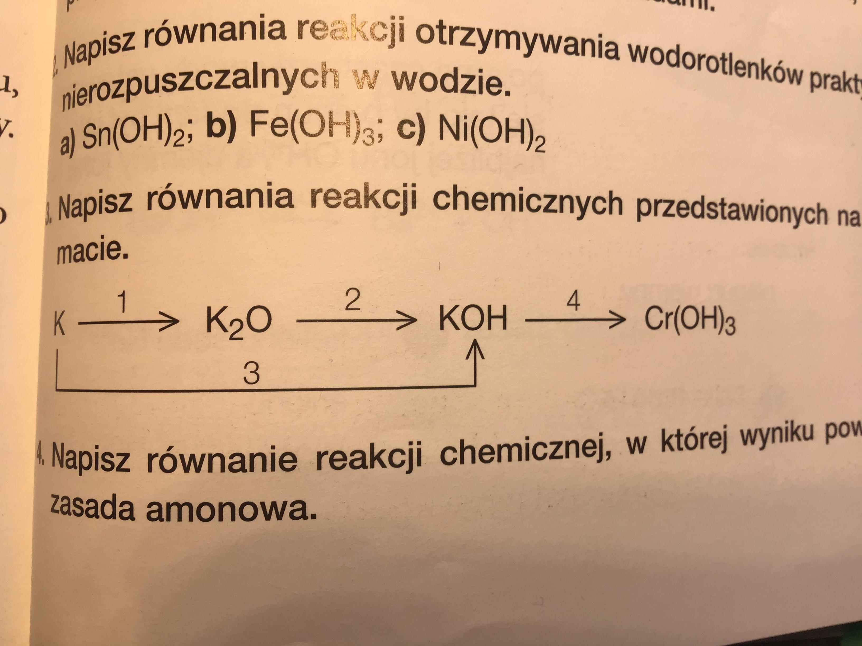 Napisz równania reakcji chemicznych przedstawionych na schemacie Napisz Rownania Reakcji Chemicznych Przedstawionych Na Schemacie