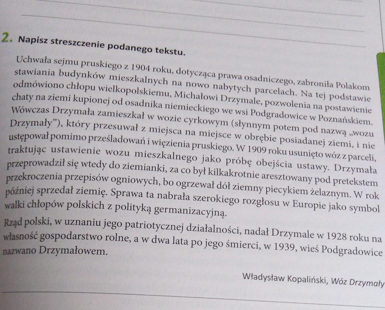 napisz streszczenie podanego tekstu - Brainly.pl Napisz Streszczenie Maksymalnie 12 Zdań Tekstu Zadanie Domowe