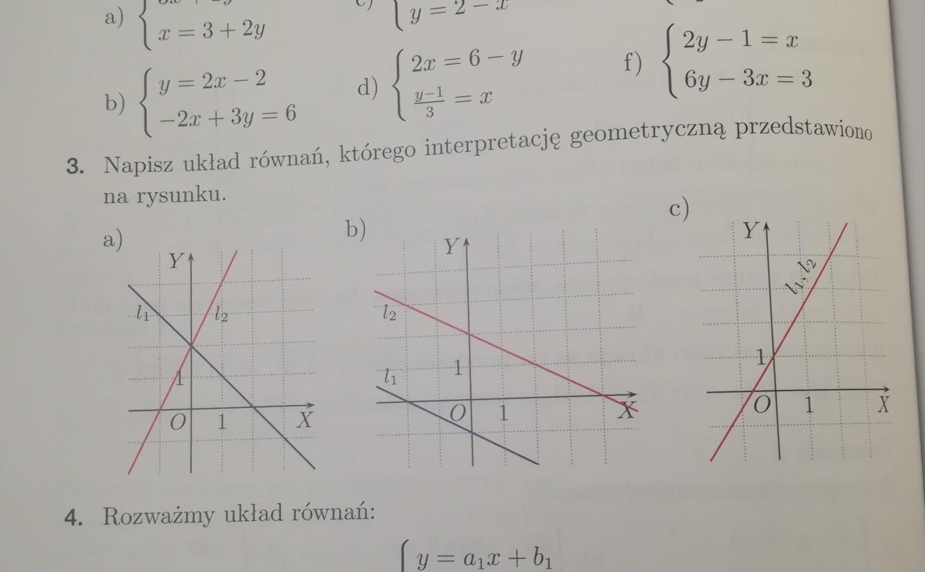 Napisz Uklad Rownan Ktorego Interpretacje Geometryczna Przedstawiono Na Napisz Uklad Rownan Ktorego Interpretacje Geometryczna Przedstawiono Na Rysunku