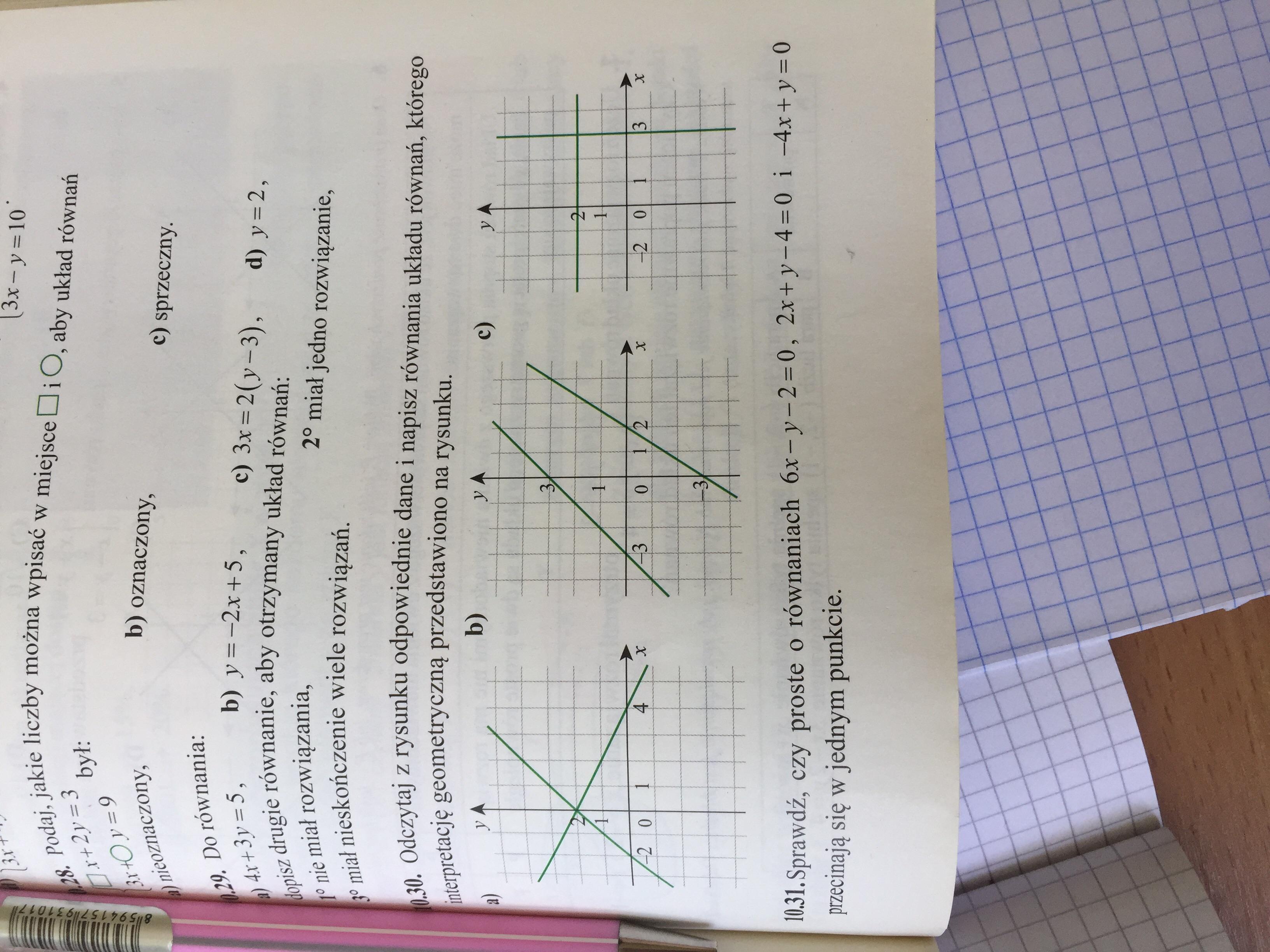 Napisz Uklad Rownan Ktorego Interpretacje Geometryczna Przedstawiono Na Napisz Uklad Rownan Ktorego Interpretacje Geometryczna Przedstawiono Na Rysunku